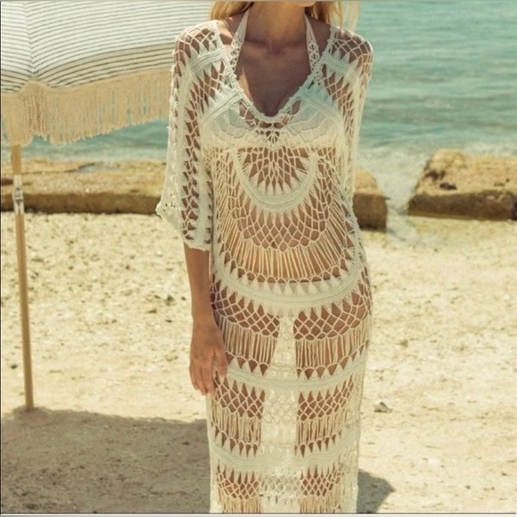 Wildfox Swim Bikini A Day Crochet Mermaid Dress - Picture 1 of 9